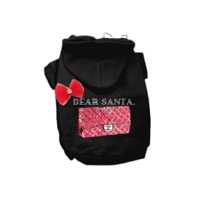 Dear Santa Hoodie (color: Black, size: 2X Large)