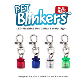 Pet Blinkers Flashing LED Pet Safety Light (color: Clear - Red/Green/White LED, size: Small Breed)