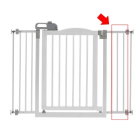 One-Touch Gate for Door (Option: Touch Gate II Extension in White)