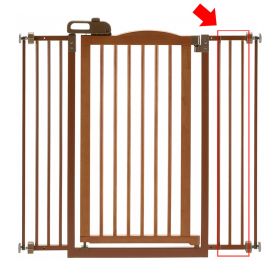 Gate Tall One (Option: Touch Gate II Extension in Brown)