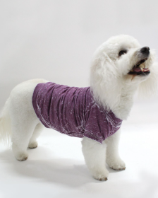 Doggy Tee (color: Plum, size: large)